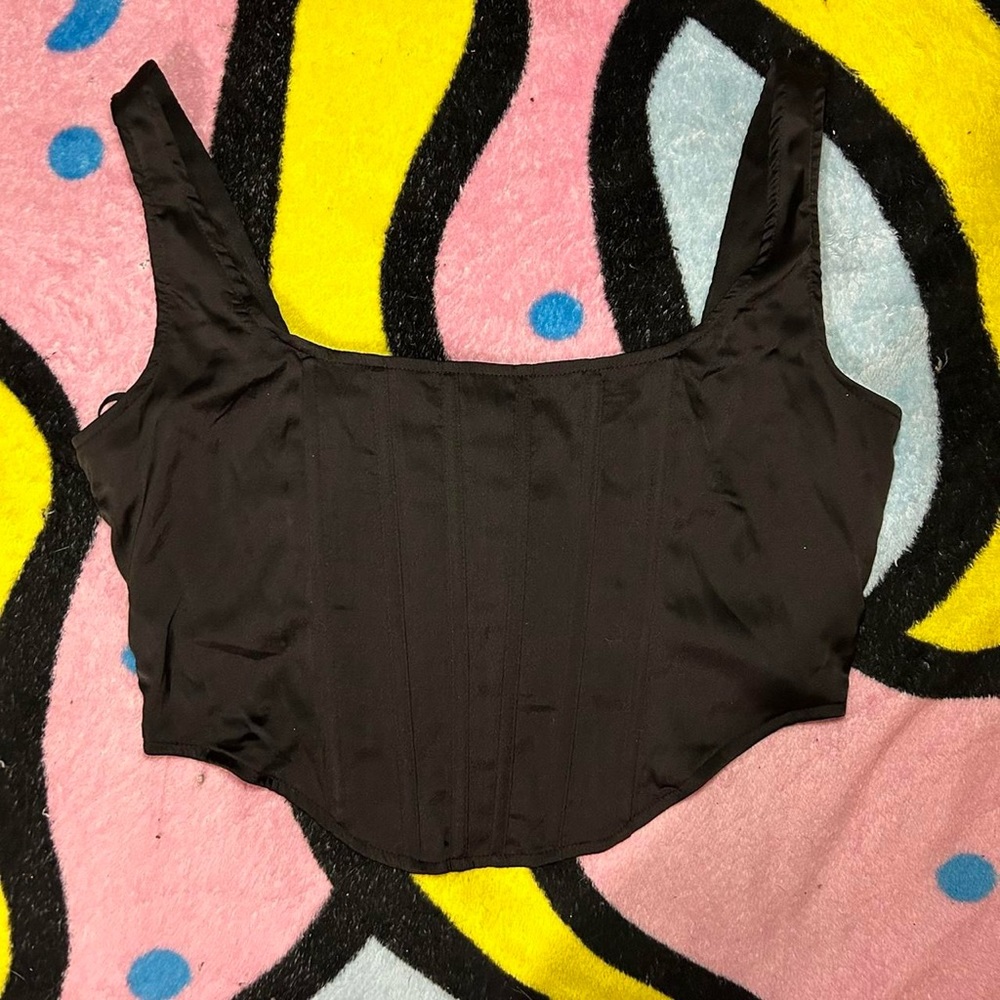 Black corset top